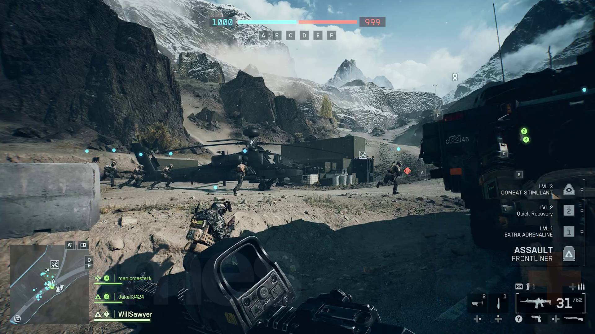 Battlefield 6 vehicles soldiers and vehicles in HQ deployment zone
