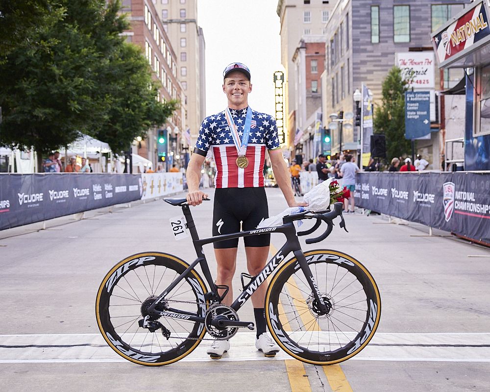 Who is Luke Lamperti The youngest US pro criterium champion with