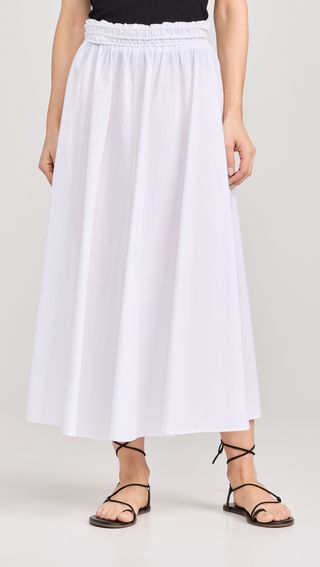 Paperbag Pull on Midi Skirt