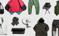 Garments by ByBorre including a black hoodie and green trousers
