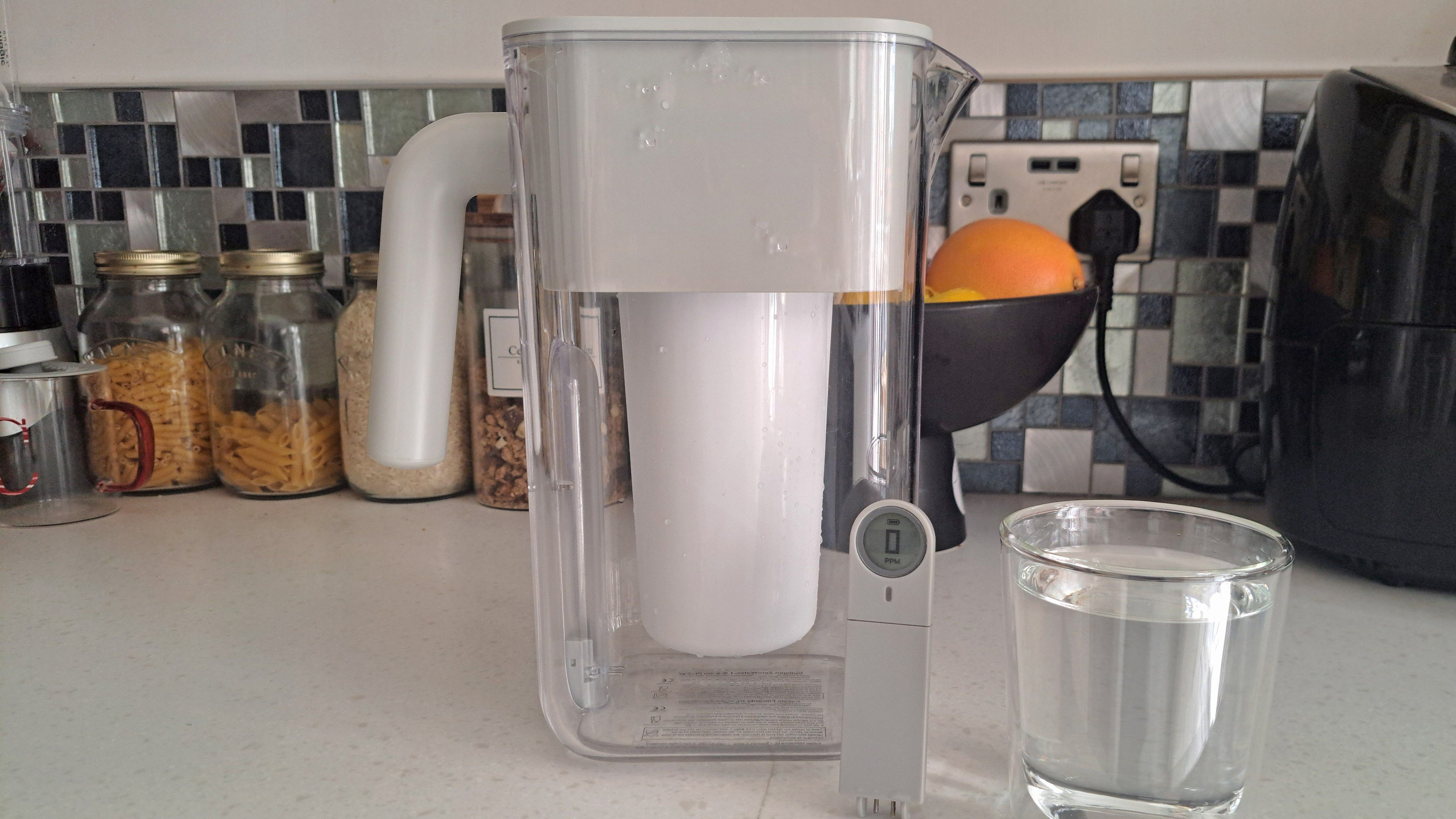 ZeroWater filter jug and glass of water