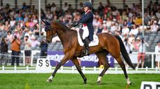 Pippa Funnell and MCS Maverick at the Badminton Horse Trials Dressage