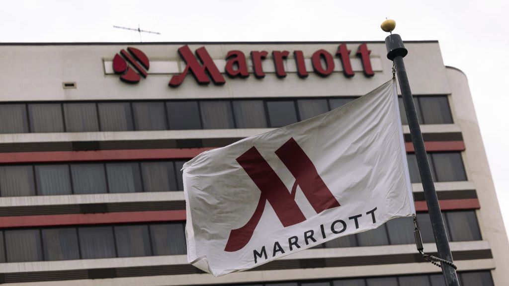 A Marriott hotel in Baltimore, Maryland, US, on Friday, April 12, 2024. 