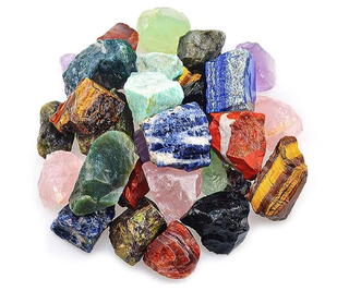 assortment of crystals