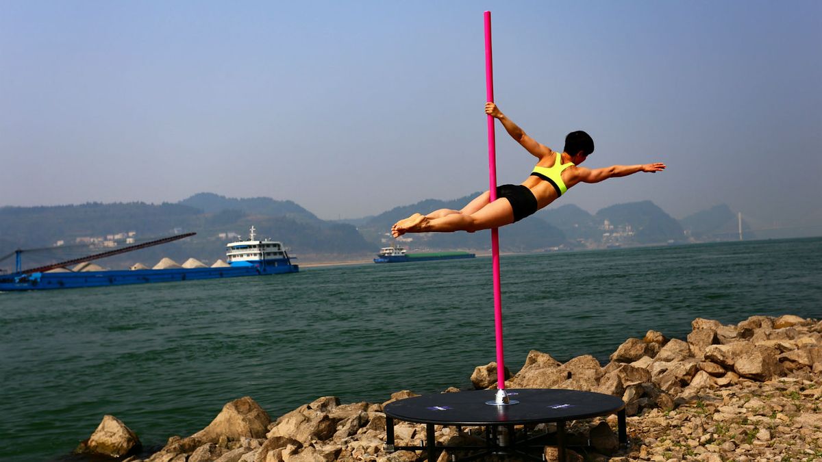Olympic sport pole dancing