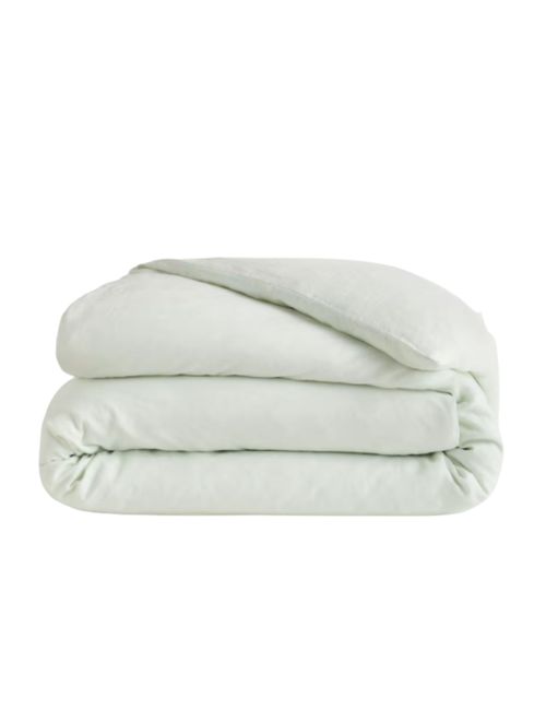 Mint European Linen Duvet Cover