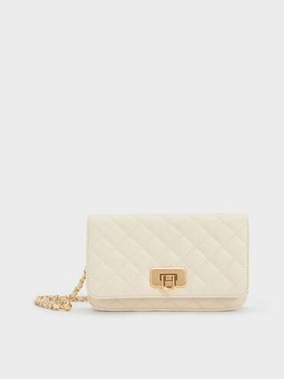 Cressida Quilted Push-Lock Clutch