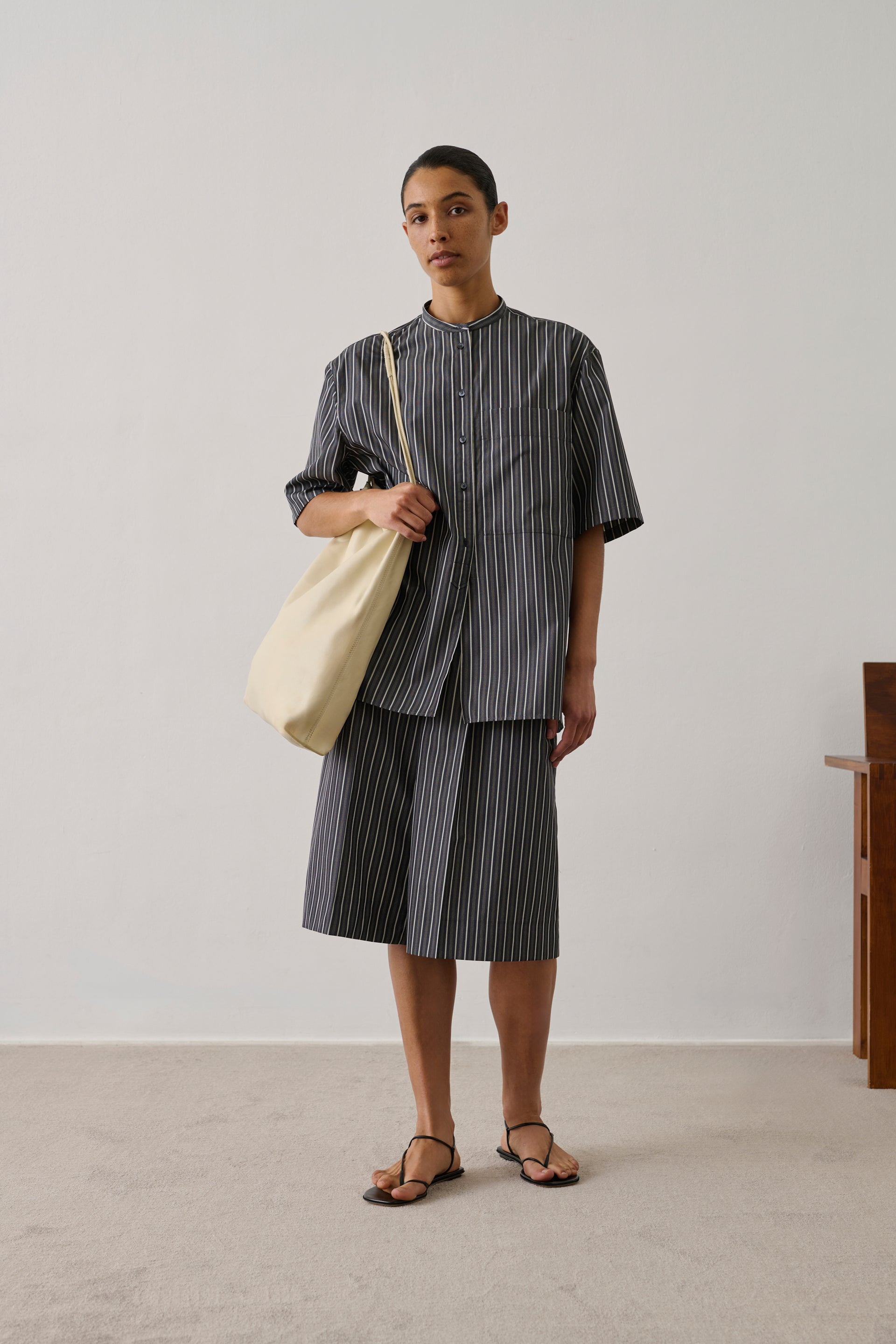 Black Henna Bermuda Shorts