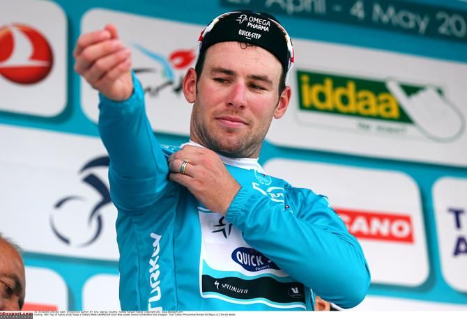 Mark Cavendish (Omega Pharma-Quickstep) in the lead in Turkey
