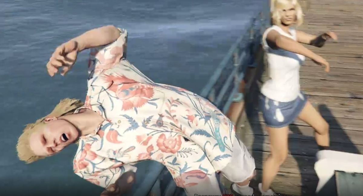 GTA 5 roleplayers accidentally punching each other is my everything