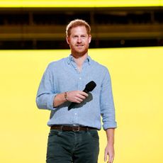 prince harry in this image released on may 2, prince harry, the duke of sussex speaks onstage during global citizen vax live the concert to reunite the world at sofi stadium in inglewood, california global citizen vax liv