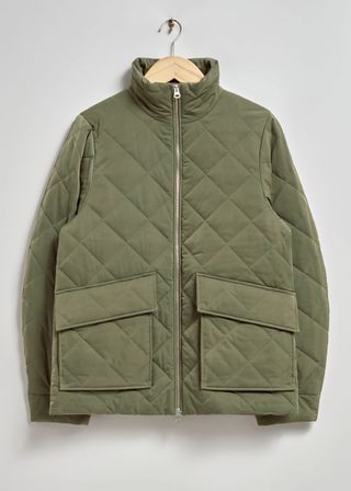 Diamond-Quilted Jacket