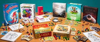 An AI-generated image of the 9 best board games for creatives.