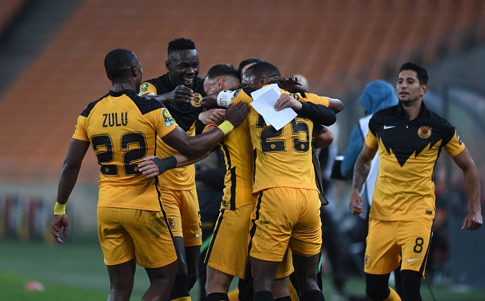 Samir Nurkovic of Kaizer Chiefs celebrates his goal against Simba