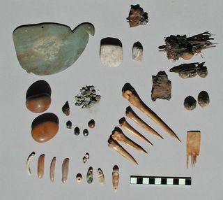 This toolkit, found buried with a woman from ancient Egypt, contains instruments that may have been used for tattooing people.