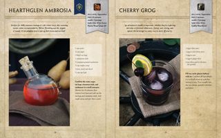 Two WoW cocktails. Photo provided by Insight Editions from World of Warcraft: The Official Cookbook. © 2016 Blizzard Entertainment, Inc. All rights reserved.