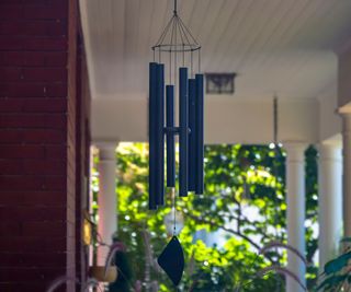 Windchimes on a porch