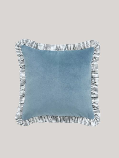 John Lewis Velvet Frill Cushion