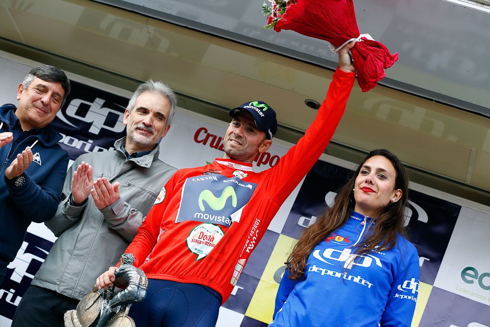 Overall race winner for a fourth time Alejandro Valverde (Movistar)