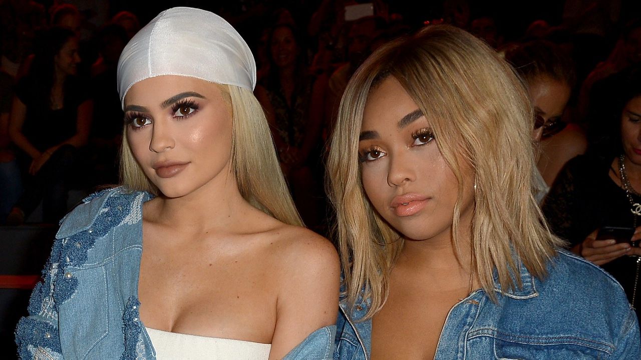 Jordyn Woods and Kylie Jenner at a fashion show