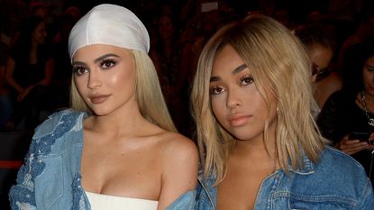 Jordyn Woods and Kylie Jenner at a fashion show