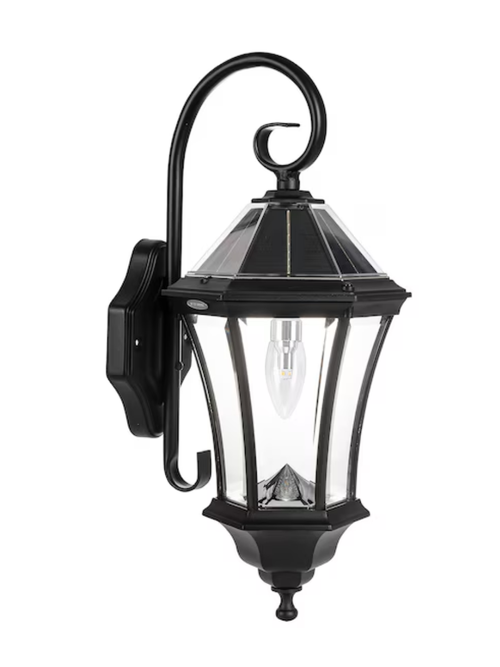Wire-Free Victorian Solar Dusk to Dawn Outdoor Wall Light