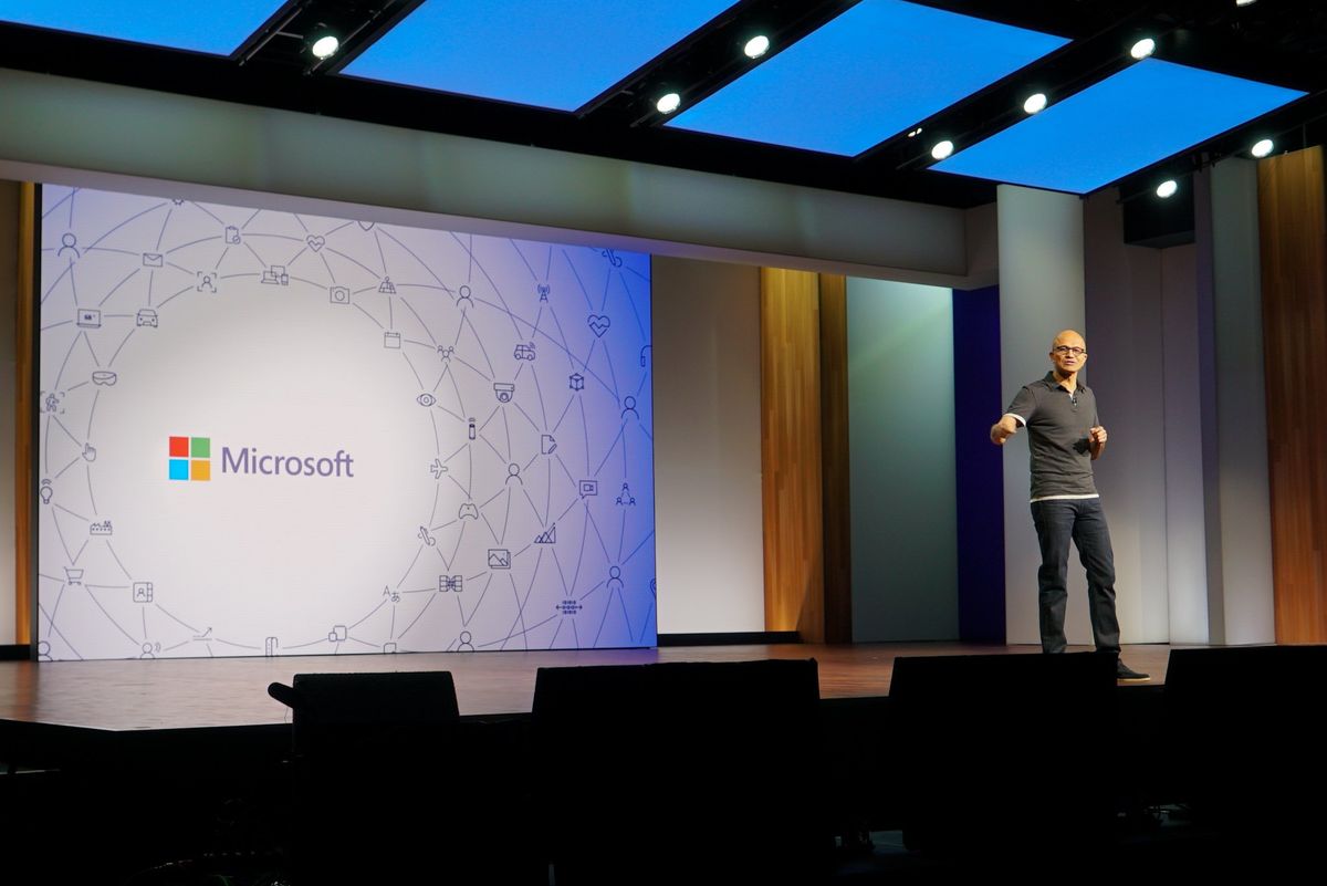 Satya Nadella at Microsoft Build