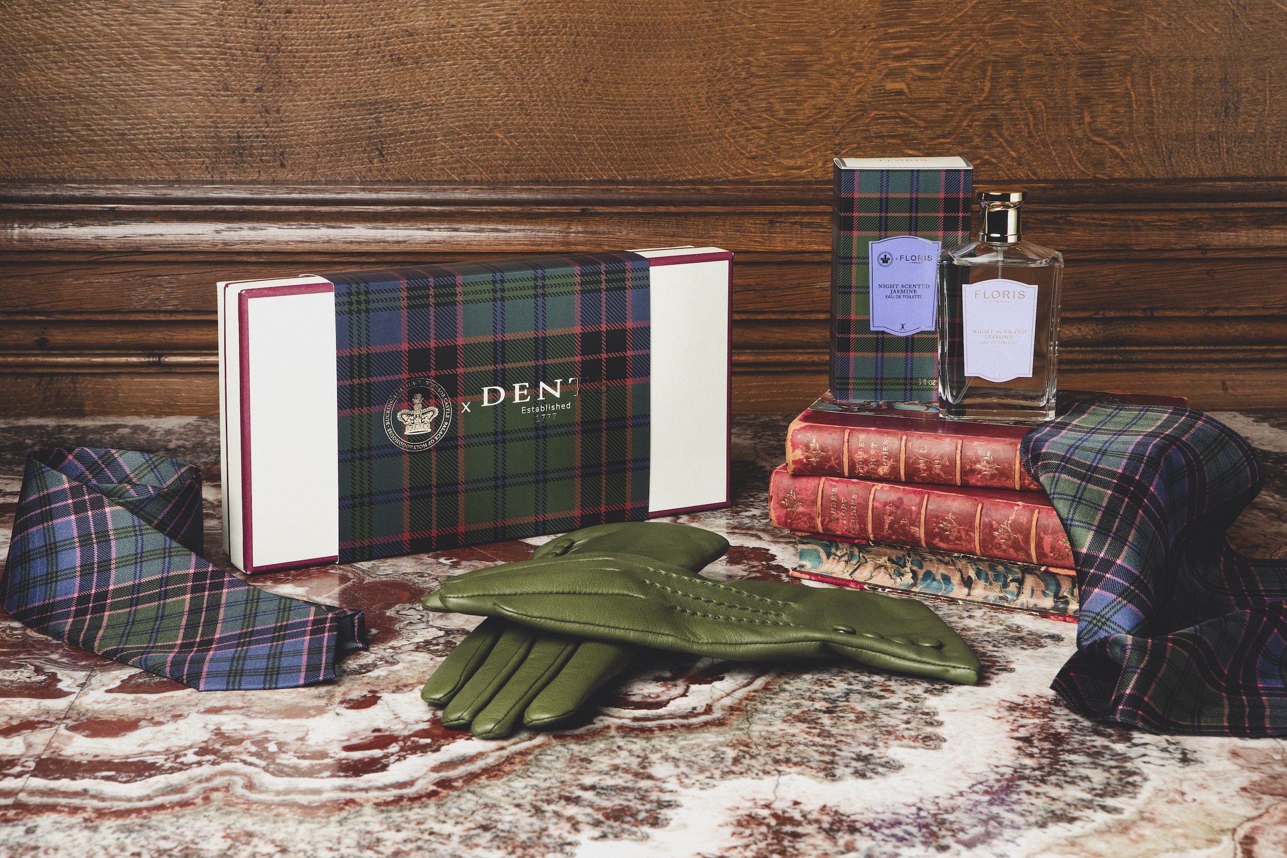 Photography of Royal Collection Trust collaboration products at the Palace of Holyroodhouse in Edinburgh Scotland