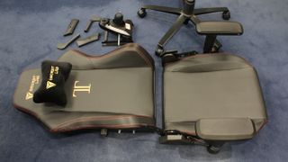 Secretlab Titan Gaming Chair on the floor pre-assembly