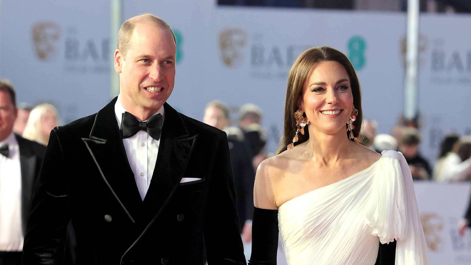 The Prince and Princess of Wales attend the 2023 EE BAFTA Film Awards