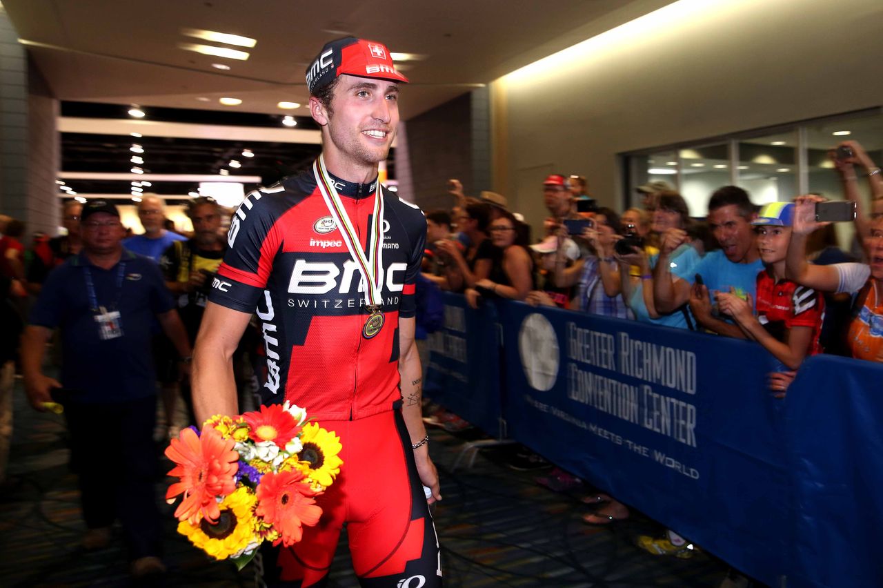 Taylor Phinney after the medal ceremony