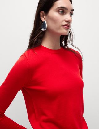 Pure Merino Wool Crew Neck Jumper