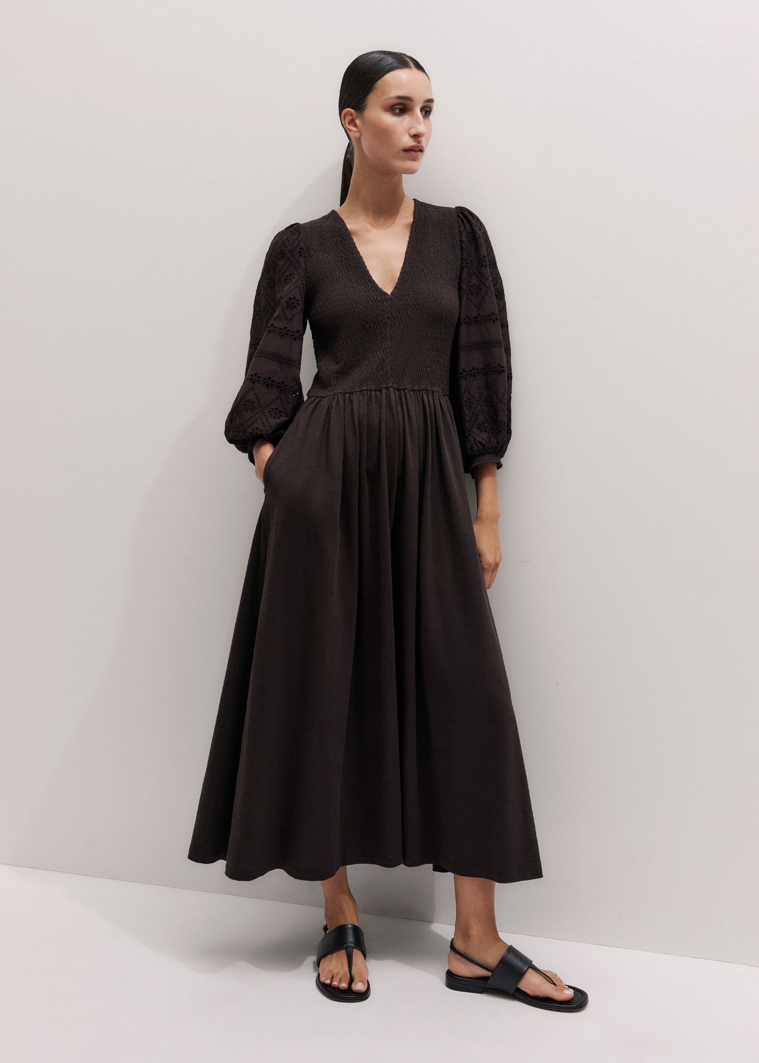 Mixed Media Maxi Dress