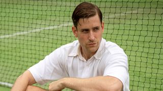 British tennis star Nevile Strange in Towards Zero (Oliver Jackson-Cohen)