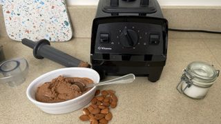 Testing nut butter in the Vitamix E310 Explorian