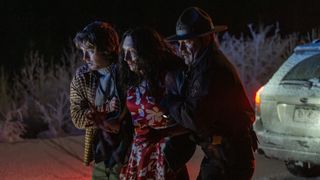 Austin Abrams, Andrea Miltnerova and Johnno Wilson star in Constantin Film and Columbia Pictures RESIDENT EVIL, directed by Zach Cregger.