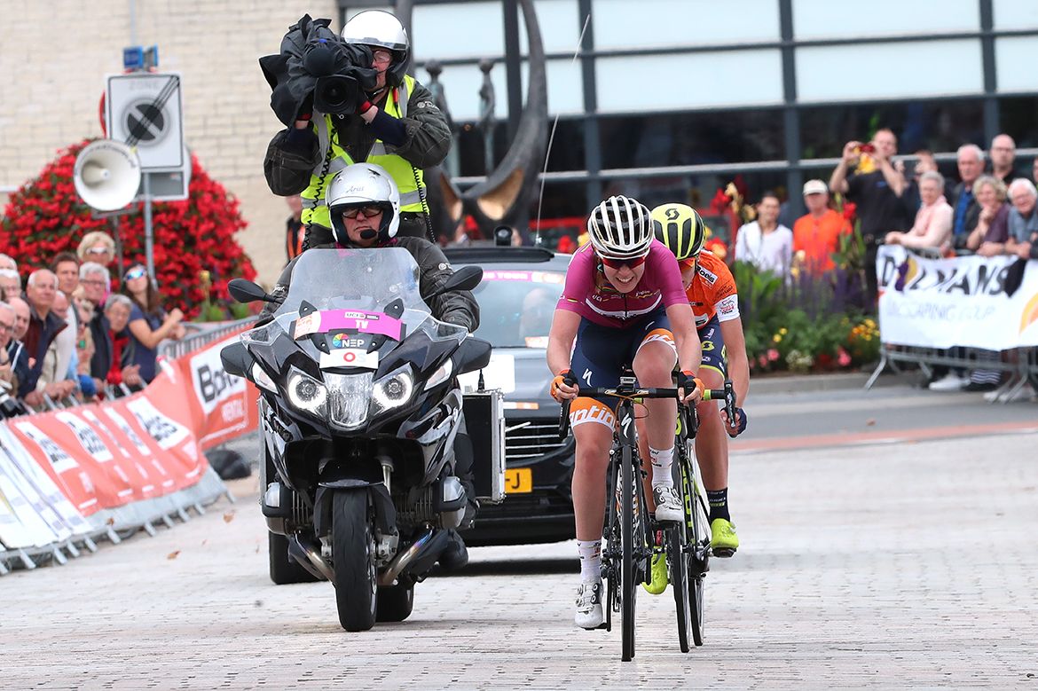 Anna van der Breggen and Annemiek van Vleuten on stage 5 of the Boels Ladies Tour