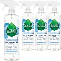Seventh Generation All Purpose Cleaner, Free & Clear, 23 oz, Pack of 4
