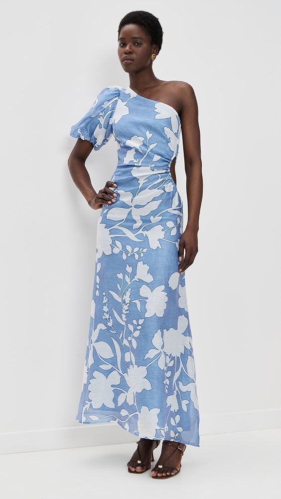 Kivari Amelie One Shoulder Maxi Dress