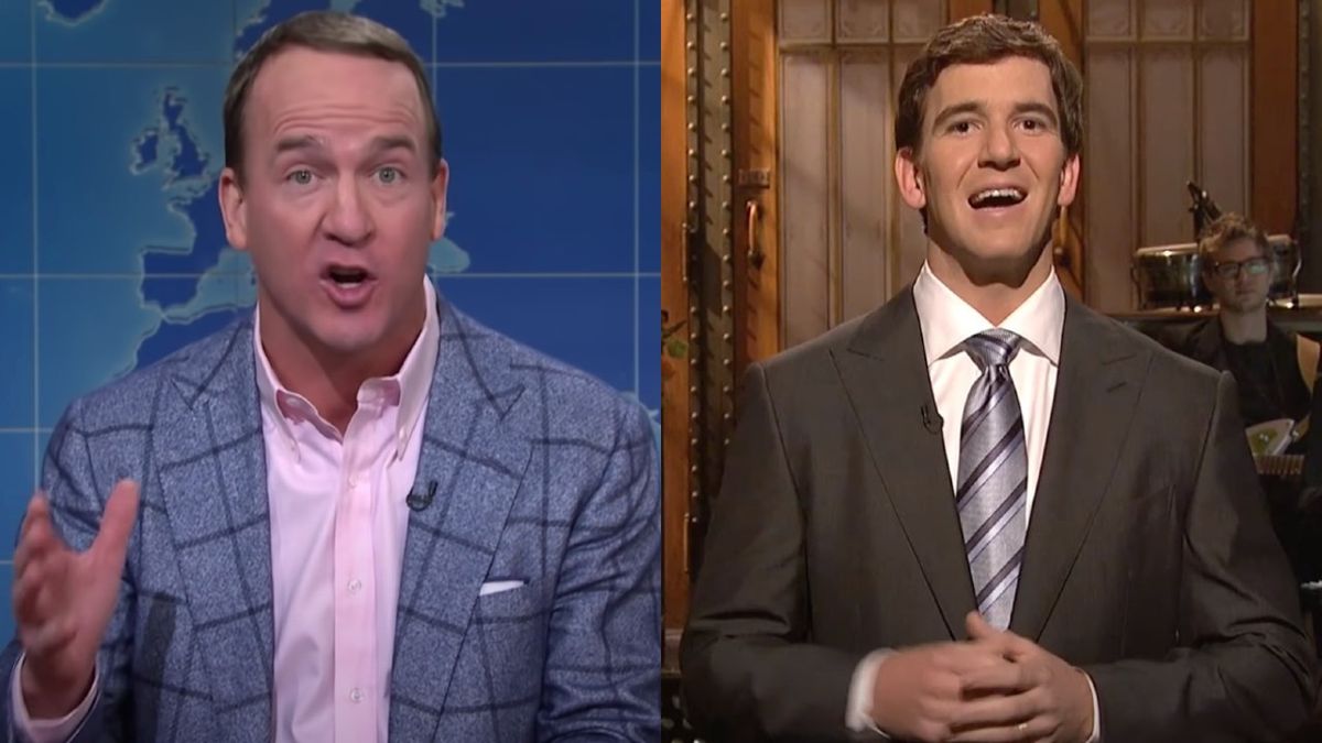 Watch Peyton And Eli Manning's NFL Commentary Get Derailed By On-Field 'Streaker'