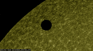 Transit of Venus across the sun.