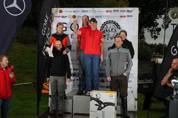 Mixed duo podium at the 2010 TransWales