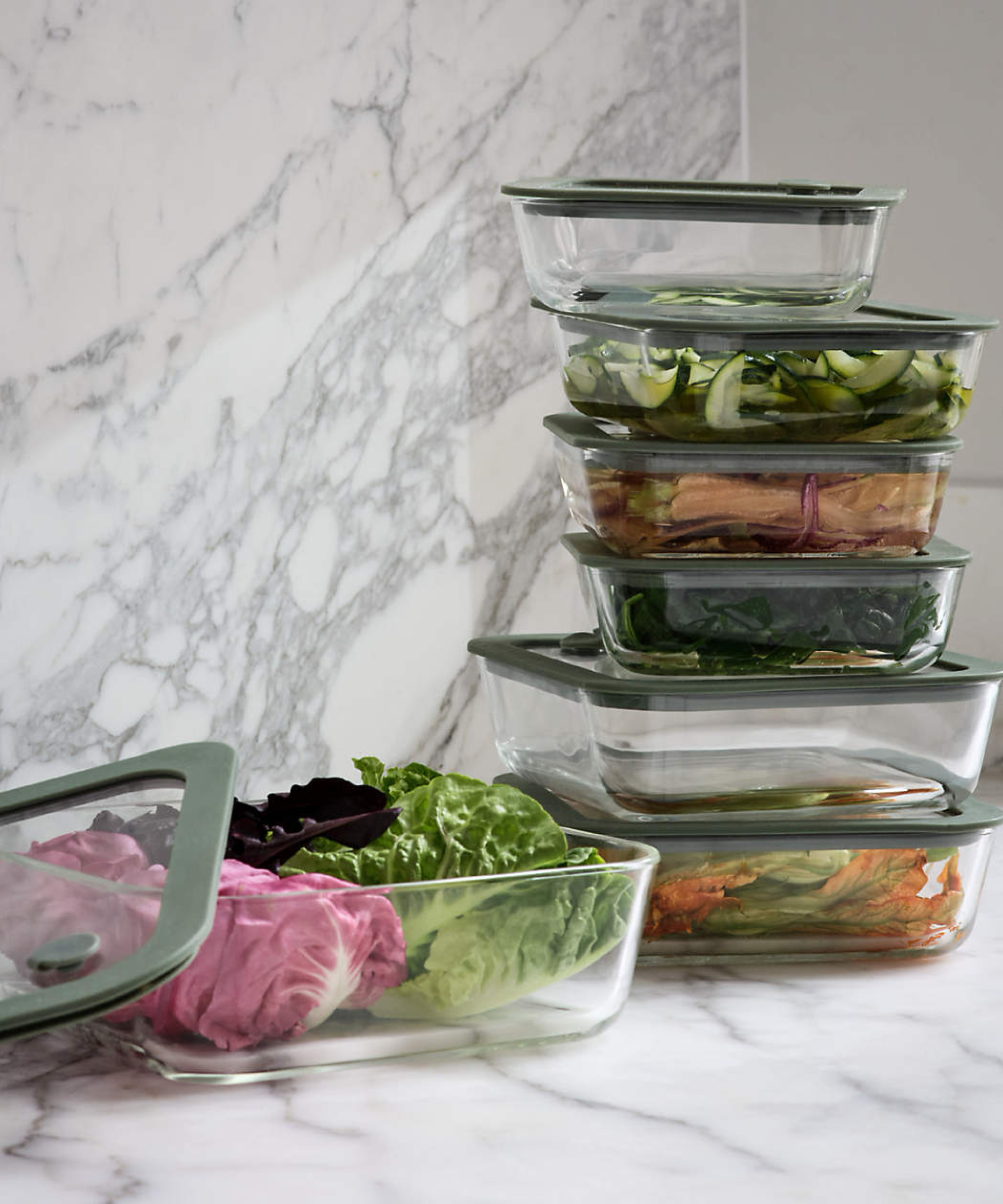 Interlude Glass 14-Piece Food Storage Container Set by Daniel Humm