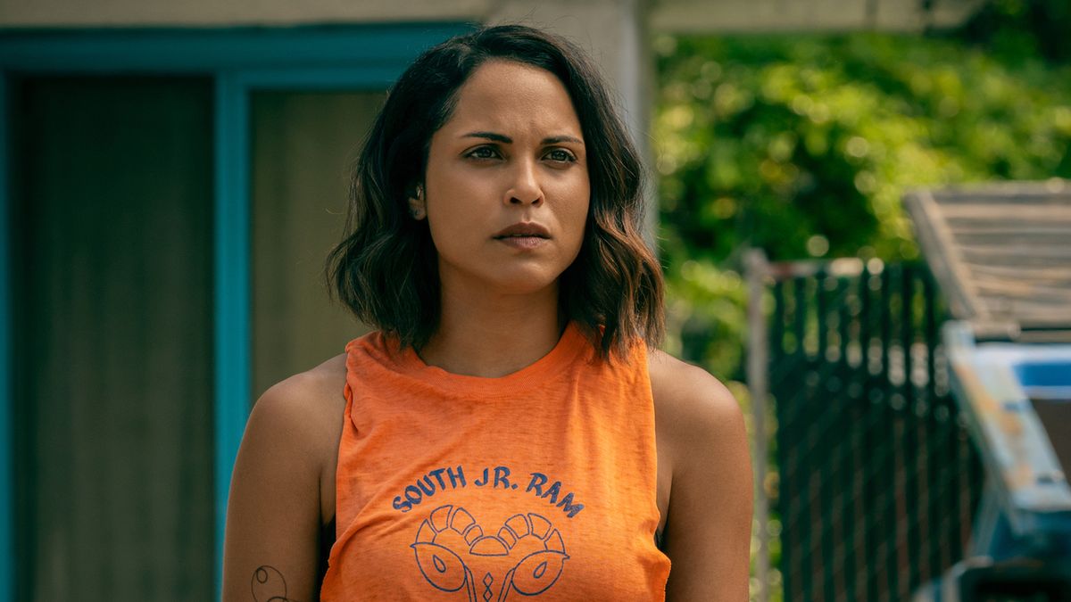 Monica Raymund as Jackie in Starz&#039;s Hightown Season 3