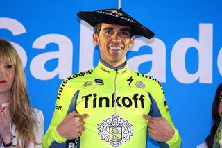 Alberto Contador (Tinkoff) wins the overall title at Pais Vasco