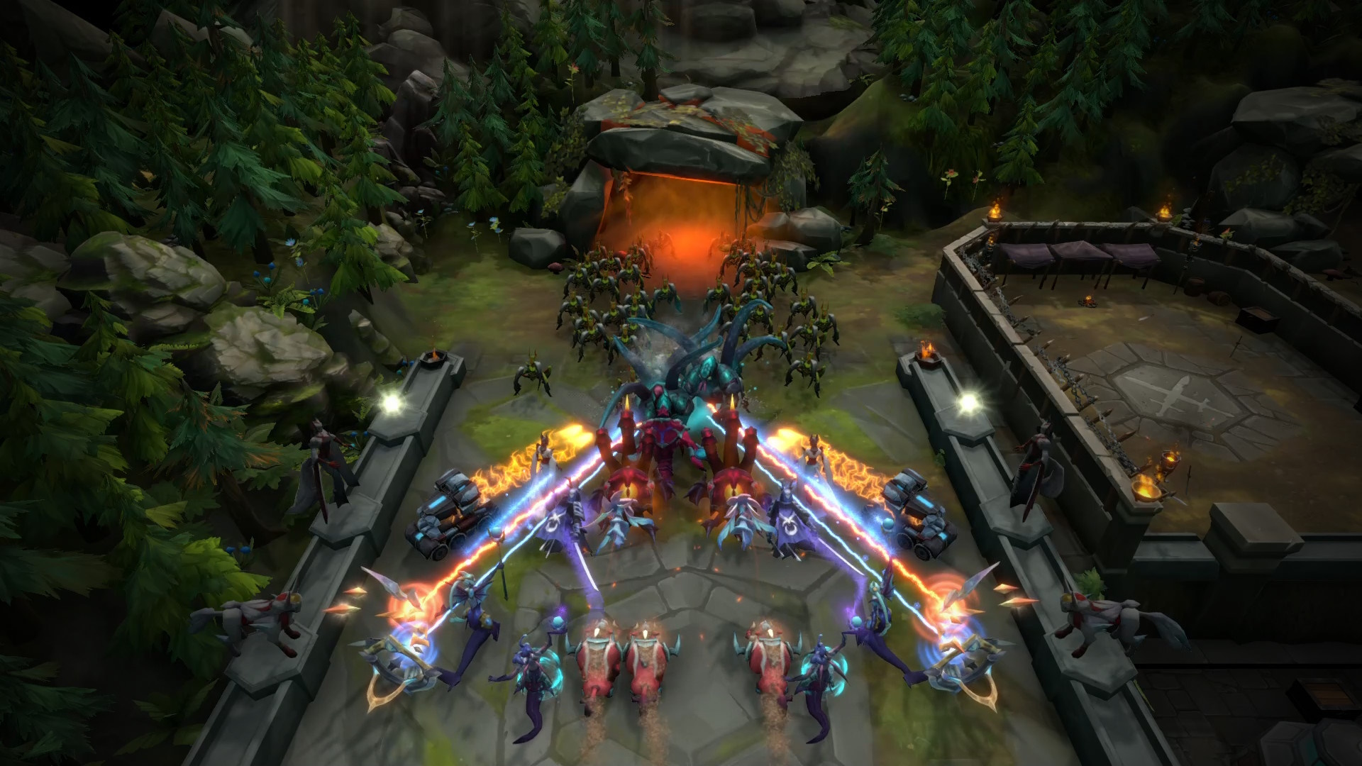 Epic freebies - Legion TD 2 - a horde of enemies assaults player defenses