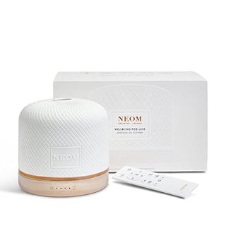 Neom 
 Wellbeing Pod Luxe | Premium Ultrasonic Essential Oil Diffuser | Ceramic Cover, Remote Control, Led Light 
Timer | Aromatherapy Diffuser | Home Fragrance…