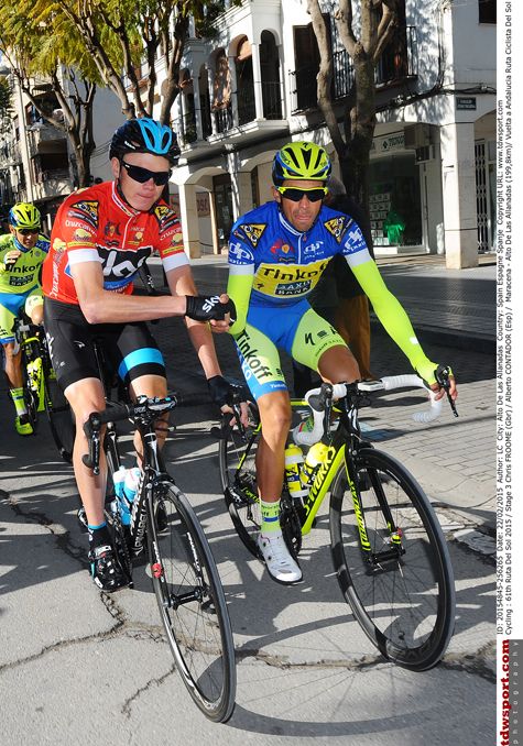 Chris Froome and Alberto Contador