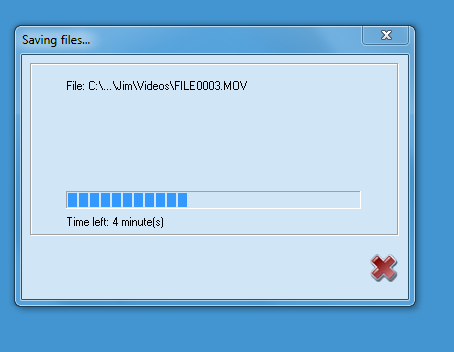 Step 8: Wait while your files are rescued