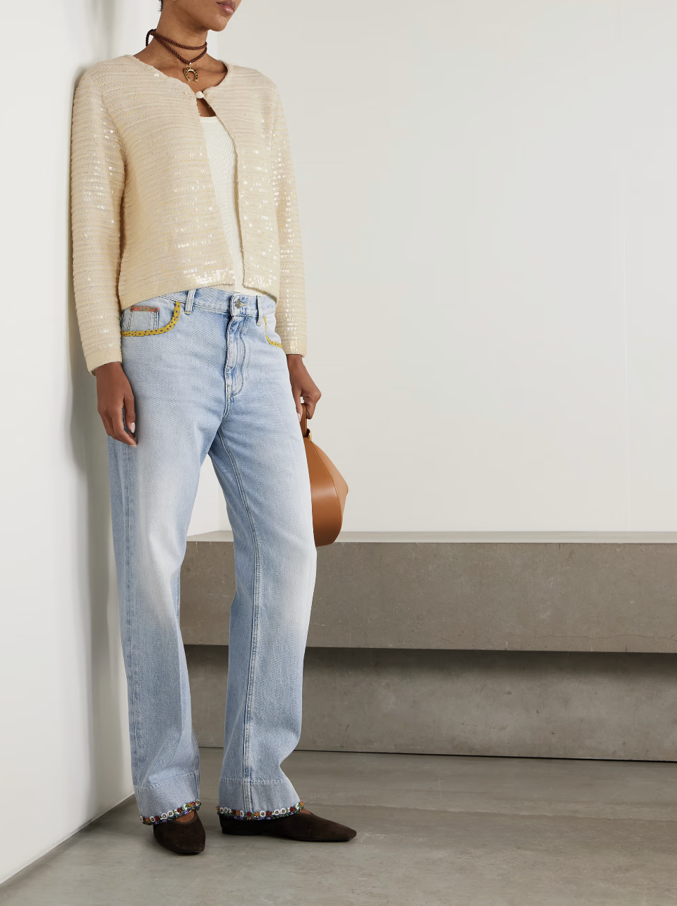 BODE, Sequin-Embellished Wool Cardigan